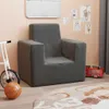 vidaXL Kindersofa Anthrazit Weich Plüsch Produktbild-Vorschau 2