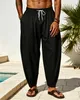 ASKSA Herren Haremshose Baumwolle Leinenhose Sommer Leicht Produktbild-Vorschau 2