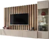 Composition murale TASHYA – Meuble TV, vitrine suspendue et Voir les images du produit 1