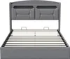 UnboxG Čalouněná postel 140x200 cm s USB a Type-C, Náhled obrázku produktu 10