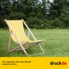 Sdraio - a righe strette - giallo - pieghevole - in legno Anteprima dell’immagine prodotto 4