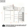 Flieks Etagenbett 90x200cm mit Led, Hochbett mit Produktbild-Vorschau 5