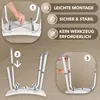 Taboret łazienkowy AREBOS z oparciem | z regulacją Podgląd zdjęcia produktu 9