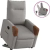 vidaXL Relaxsessel mit Aufstehhilfe Taupe Stoff Produktbild-Vorschau 8