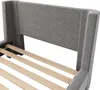 MODFU Lit Enfant 90x200 cm - Lit Rembourré en Velours avec Voir les images du produit 8