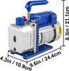 A VEVOR vacuum pump with dimensions indicated. Anteprima dell’immagine prodotto