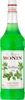 A bottle of Monin Basil syrup on a white background. Náhled obrázku produktu