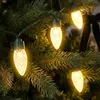 Retro Tannenzapfen Lichterkette soft gold 50 LED für Außen Produktbild-Vorschau 1