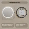 ARTFORMA LED Badspiegel rund 80 cm rahmenlos mit Touch und Produktbild-Vorschau 8