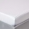 Lenzuolo con angoli HOMESCAPES in damasco – bianco, 100% Anteprima dell’immagine prodotto 1