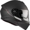 A black motorcycle helmet shown from the side. Náhľad obrázku produktu