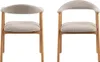 Chaise en bois « Addi » (lot de 2) beige, tissu, bois Voir les images du produit 5
