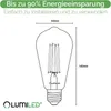 LUMILED 3x E27 LED Lampen ST64 Vintage Edison Glühbirne Produktbild-Vorschau 12