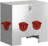 vidaXL Mangiatoia per polli argento 40,5 x 25 x 38 cm Anteprima dell’immagine prodotto 1