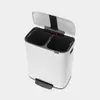 BRABANTIA bidone a pedale Bo 2 bidoni 30+30 L Bianco Anteprima dell’immagine prodotto 2