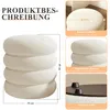 Strickhocker Stoff Hocker Rund Schminktisch Fußhocker Produktbild-Vorschau 4