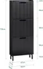 SoBuy FSR177-H-SCH Schuhkipper mit 3 Klappen Schuhschrank Produktbild-Vorschau 3