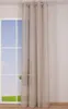 Ösengardine Leinenoptik uni natur 140x260cm Produktbild-Vorschau 2