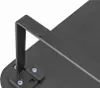 A close-up view of a black monitor stand with a metal bracket and rubber pads. Náhled obrázku produktu