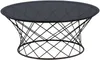 Couchtisch Noa in Schwarz - Glas, Metall | Ø 80 cm | Höhe Produktbild-Vorschau 2