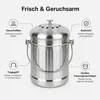 Küchenkomposteimer 5L aus Edelstahl, Biomülleimer mit Produktbild-Vorschau 4