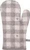 Ofenhandschuh Baumwolle Herzmotiv 18x30 cm Beige Grau Produktbild-Vorschau 2