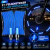 2er Set blaue Reflektorstreifen für Fahrrad & E-Bike – Produktbild-Vorschau 1
