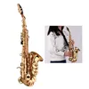 Mini Bb Sopransaxophon, Saxophon Messing Material Goldlack Produktbild-Vorschau 8