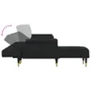 vidaXL Schlafsofa in L-Form Schwarz 271x140x70 cm Samt -  Produktbild-Vorschau 17