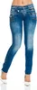 Cipo & Baxx Damen Jeans BJ2820 Blau, W29/L32 Produktbild-Vorschau 1