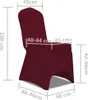 vidaXL 50 x poťah na stoličky Stretch Cover Bordeaux Náhľad obrázku produktu 6
