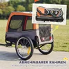 PawHut Hundeanhänger Faltbarer Fahrradanhänger mit Produktbild-Vorschau 8