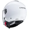A white Caberg Riviera V4 X Jethelm viewed from the back. Anteprima dell’immagine prodotto