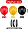 100 Stück Gelb Rot Schwarz Luftballons 10 Zoll Deutschland Produktbild-Vorschau 2