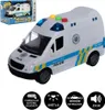 Auto Polícia dodávka 15cm plastová na zotrvačník na batérie Náhľad obrázku produktu 2