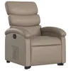 vidaXL Relaxsessel mit Aufstehhilfe Cappuccino-Braun Produktbild-Vorschau 3