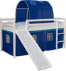 Homestyle4u 2566, Hochbett 90x200 mit Rutsche Lattenrost Produktbild-Vorschau 2