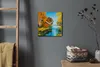 Coloray Uhr auf Leinwand 30x30 cm Wand Uhr Dekoration Produktbild-Vorschau 4