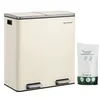 SONGMICS Mülleimer, Abfalleimer, mit 2 Fächern, 2 x 30 L, Produktbild-Vorschau 6