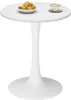 A white round table with a bowl of fruit and a cup of coffee on it, set against a white background. Anteprima dell’immagine prodotto