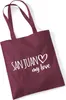 Huuraa Jutebeutel San Juan my love 10 Liter Burgundy Produktbild-Vorschau 1