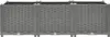 A front view of a three-section raised garden bed. Produktbild-Vorschau