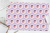 MuchoWow® Schreibtischunterlage Würfel - Muster 60x40 cm - Produktbild-Vorschau 5