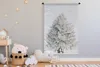 MuchoWow® Wandteppich Wandbehang Winter - Baum - Schnee - Produktbild-Vorschau 3