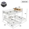 Merax Metalen stapelbed, 140x200 + 90x200 cm, kinderbed met Productafbeelding-voorbeeld 4