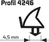 Ellen Renovierungs-Flügelfalzdichtung sw Profil25m, 4246 Produktbild-Vorschau 1