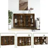 The Living Store Wandschränke 2 Stk. Räuchereiche Produktbild-Vorschau 10
