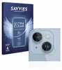 A product shot showing packaging for screen protectors and the protectors themselves applied to a phone's camera lenses. Produktbild-Vorschau