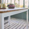 Tavolo da giardino in acacia con angoli arrotondati, 6 Anteprima dell’immagine prodotto 8