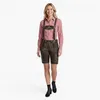 Bohmberg Damen Trachten Lederhose Knielang aus 100 % Produktbild-Vorschau 5